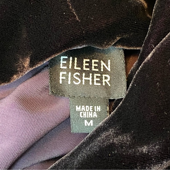 Eileen Fisher Purple Silk Velvet Sleeveless Top - Picture 9 of 9